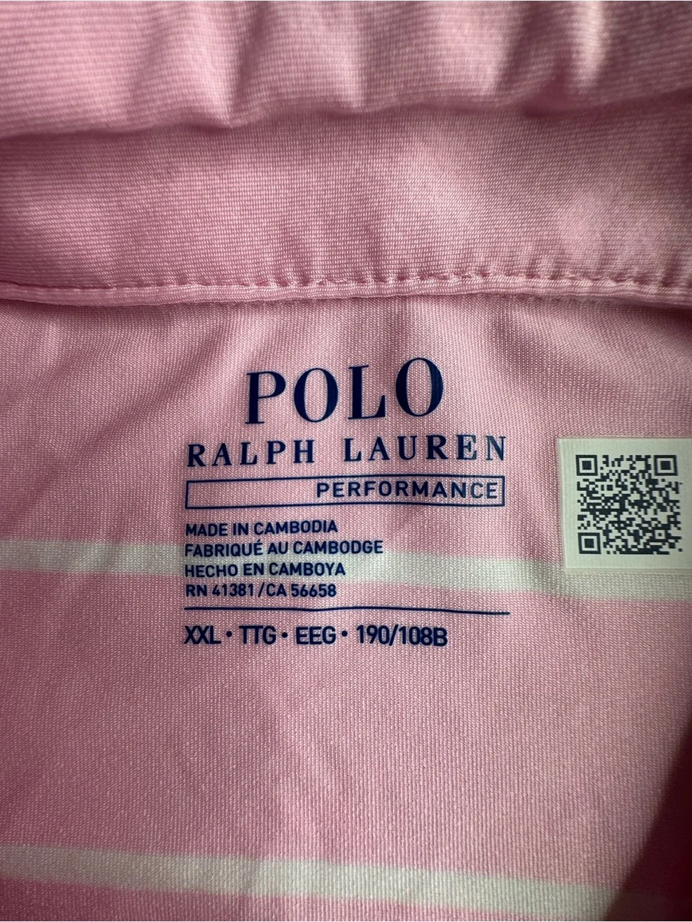 Polo by Ralph Lauren Pink & White Striped Polo Shirt
